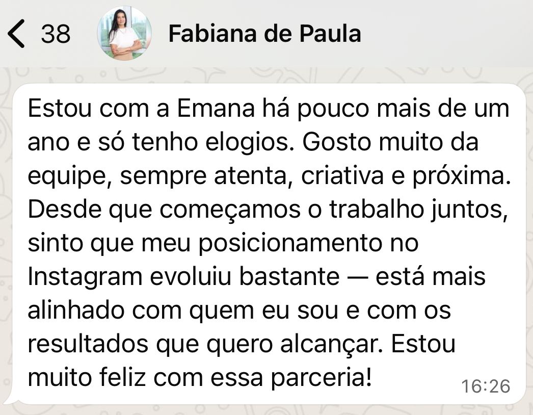 Depoimento de Fabiana de Paula